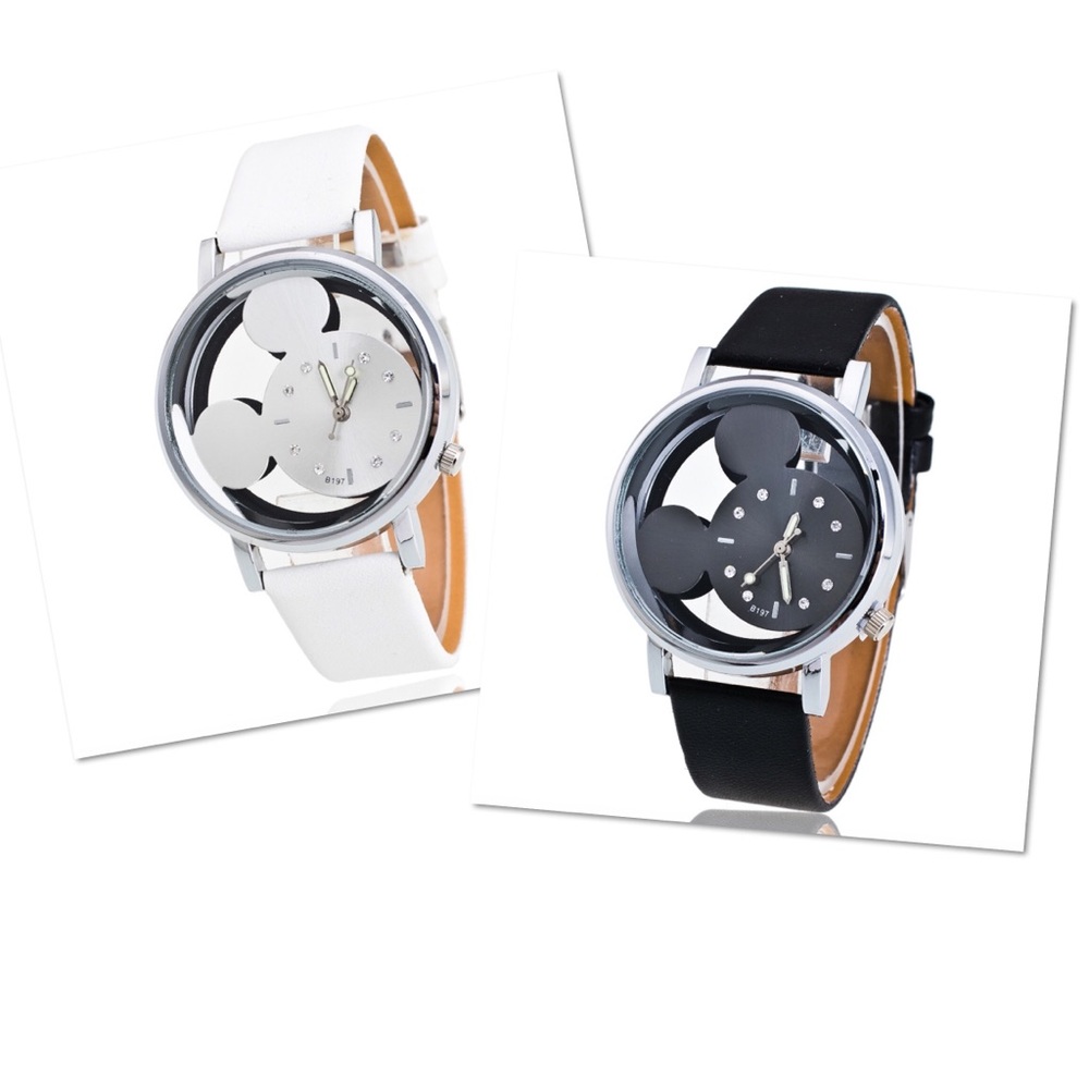 Mouse Pu leather fashion bracelet watch